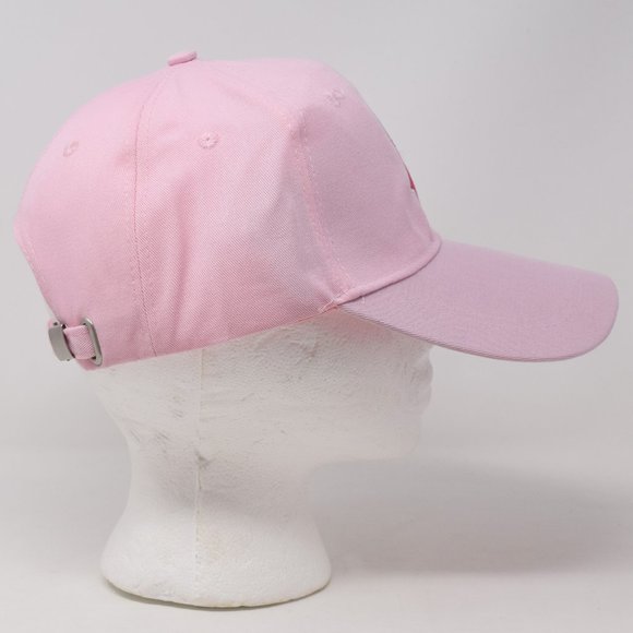Breast Cancer Awareness Cap Pink Adjustable Strapback Embroidered Ribbon New Hat - Picture 7 of 9